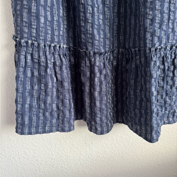 J McLaughlin Christa Tiered Linen Blend Midi Dress Women’s Size Large - Picture 6 of 9